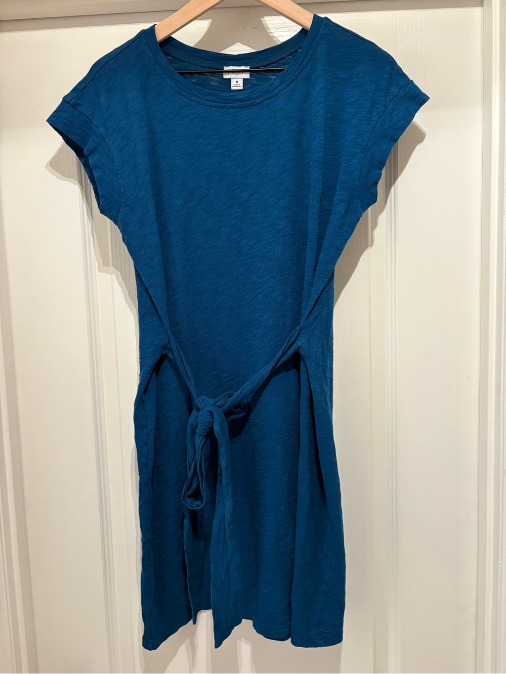 Women’s J.Crew Factory Short-Sleeve tie-waist T-Shirt Dress size M